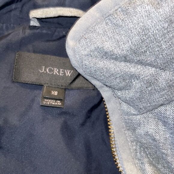 J. Crew  Quilted Down Excursion Vest in Flannel Gray sz XS - Picture 4 of 8